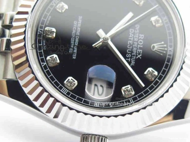 0501 DateJust II 41mm BP Maker Best Edition Black Diamonds Dial On New Version Jubilee Bracelet A Popular 3618
